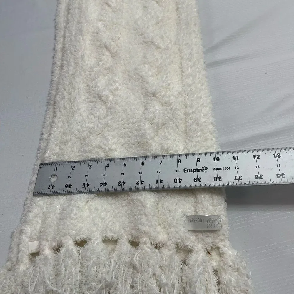 Barefoot Dreams Cozy Chic White Scarf